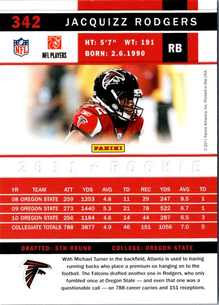 2011 Score Jacquizz Rodgers