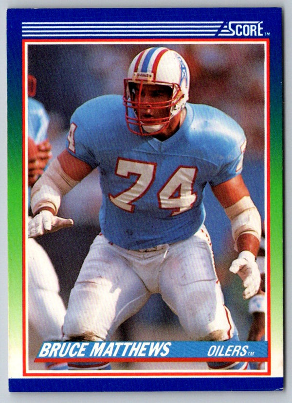 1990 Score Bruce Matthews #93