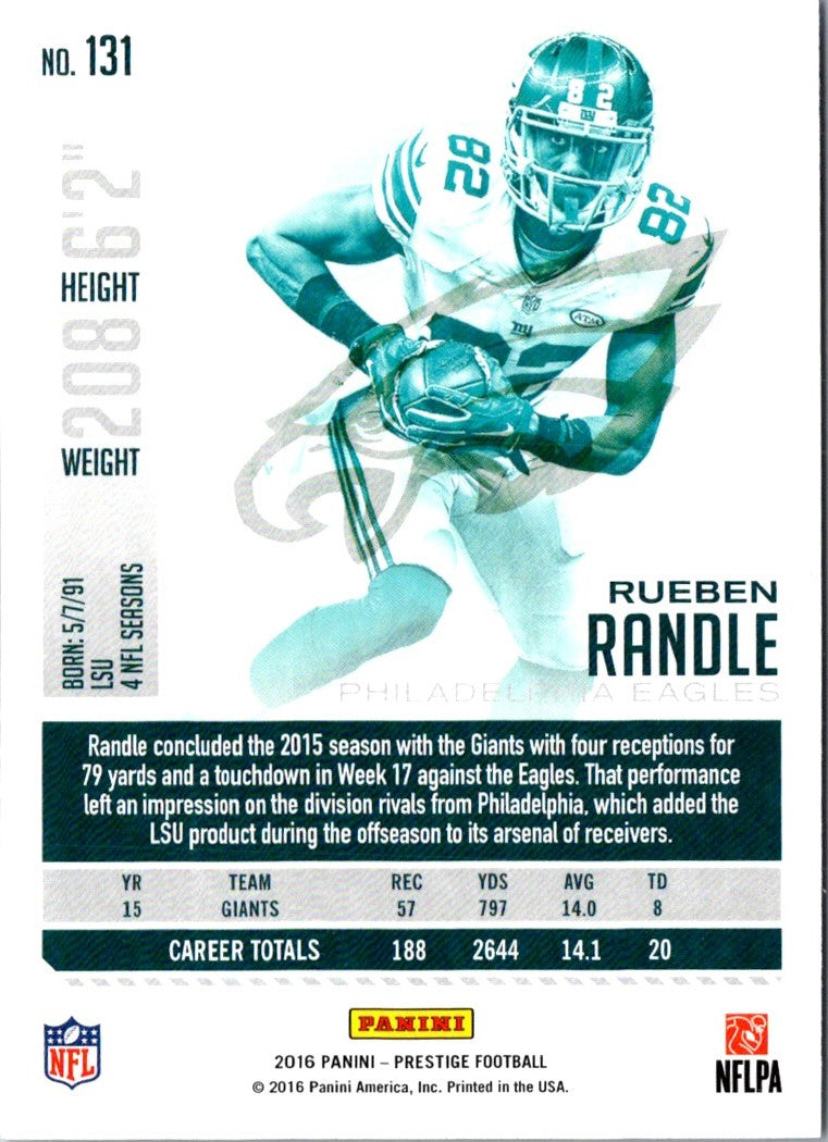 2016 Panini Prestige Rueben Randle