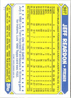 1987 Topps Traded Jeff Reardon #98T