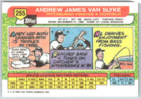 1989 Topps Big Andy Van Slyke #255