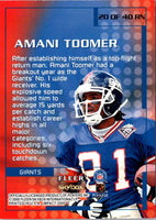 2000 Impact Rewind '99 Amani Toomer #20 RN