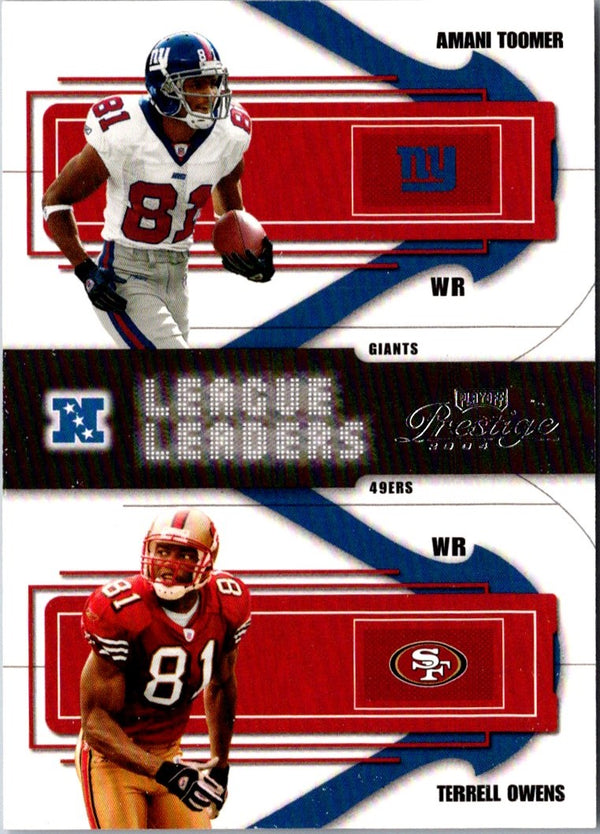 2004 Playoff Prestige League Leaders Amani Toomer/Terrell Owens #LL-20