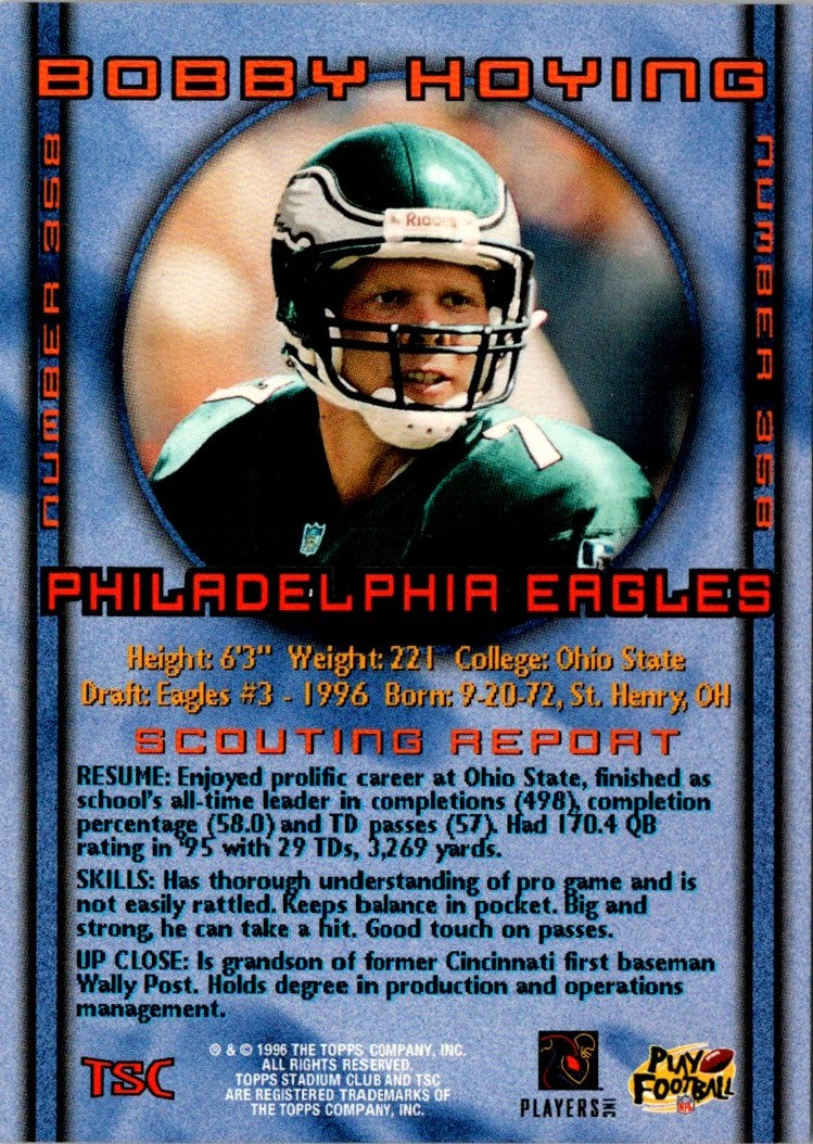 1996 Stadium Club Members Only Bobby Hoying