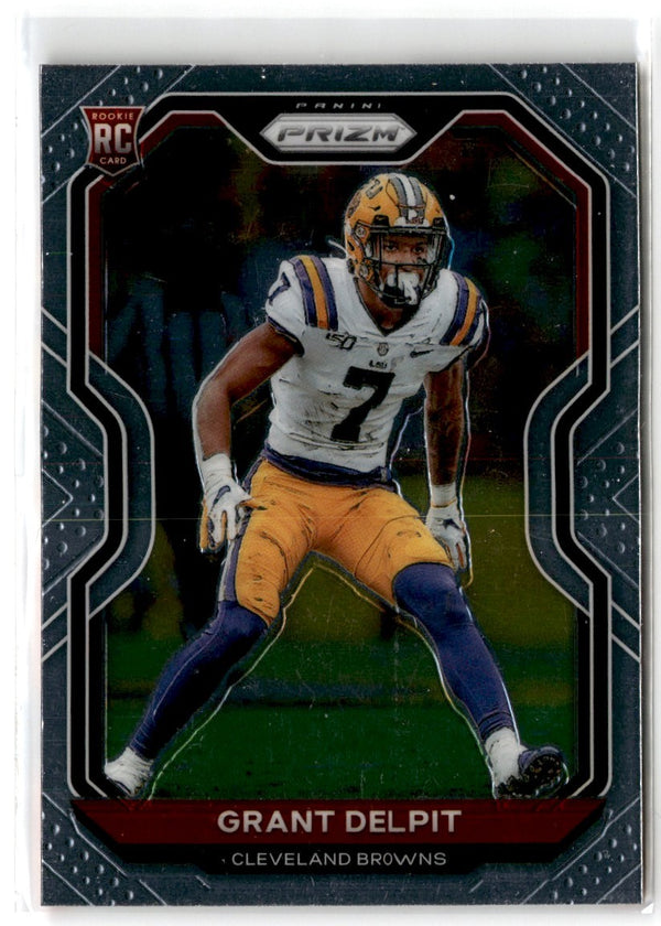 2020 Panini Prizm Grant Delpit #318 Rookie