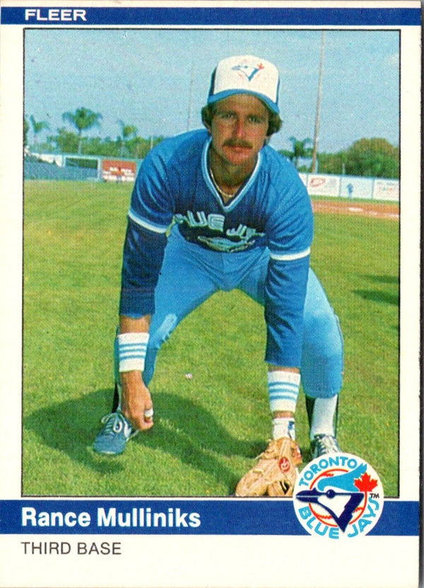 1984 Fleer Rance Mulliniks #165