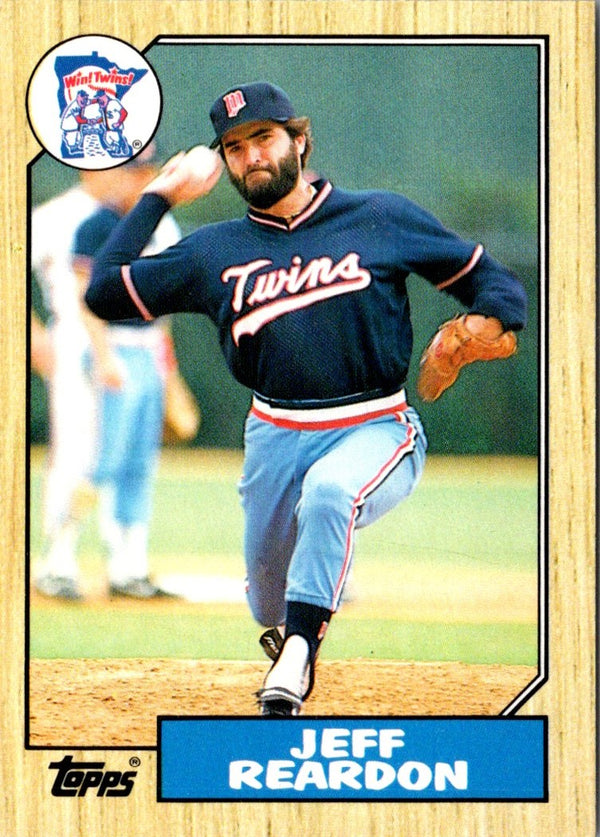 1987 Topps Traded Jeff Reardon #98T