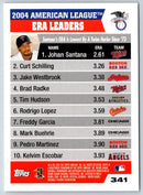 2005 Topps Johan Santana/Curt Schilling/Jake Westbrook