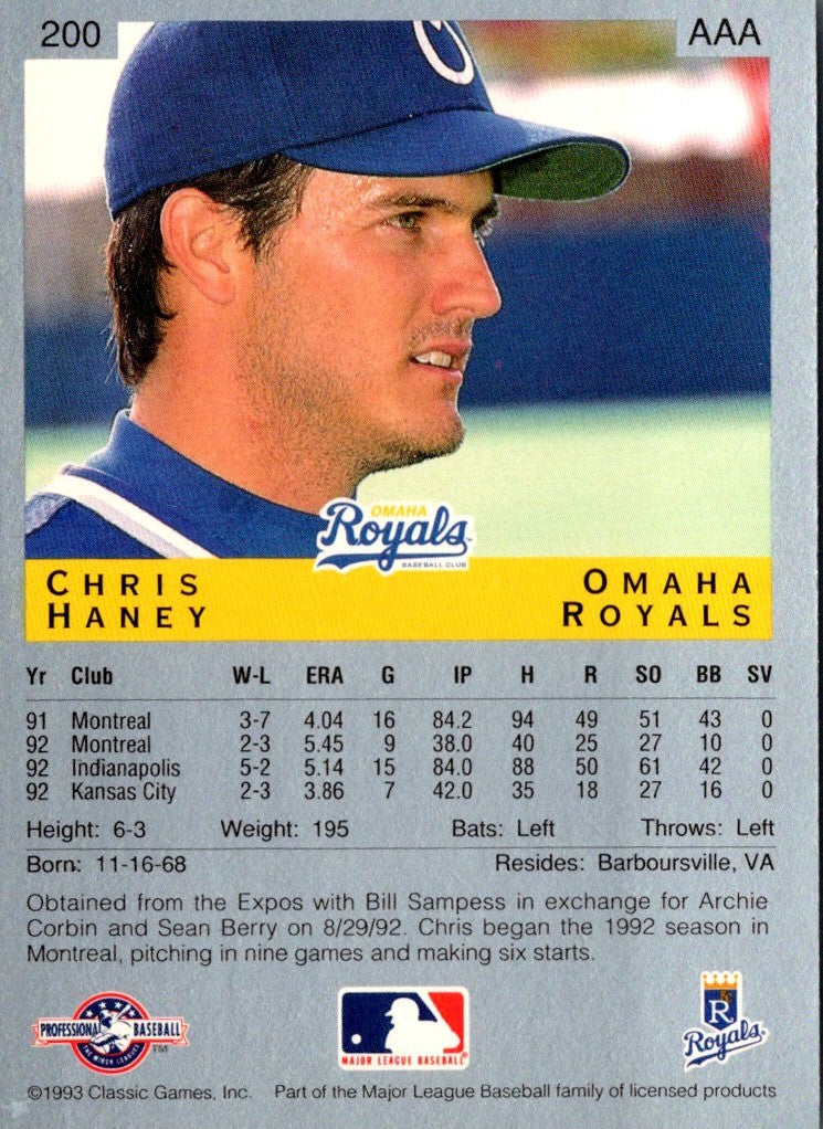1993 Classic Best Chris Haney