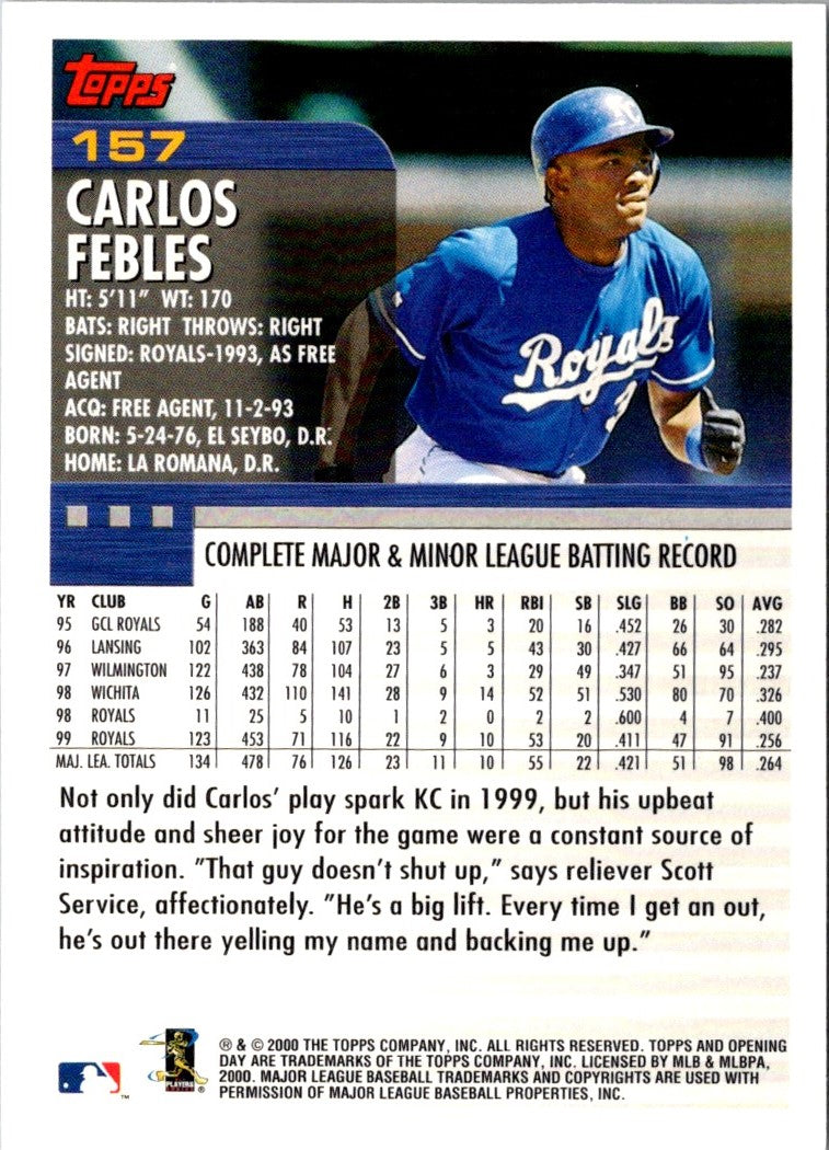 2000 Topps Opening Day Carlos Febles