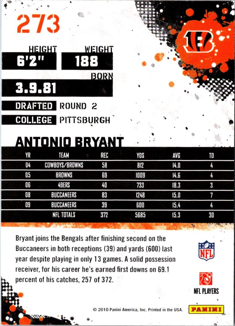 2010 Score Antonio Bryant