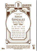 2012 Topps Gypsy Queen Adrian Gonzalez