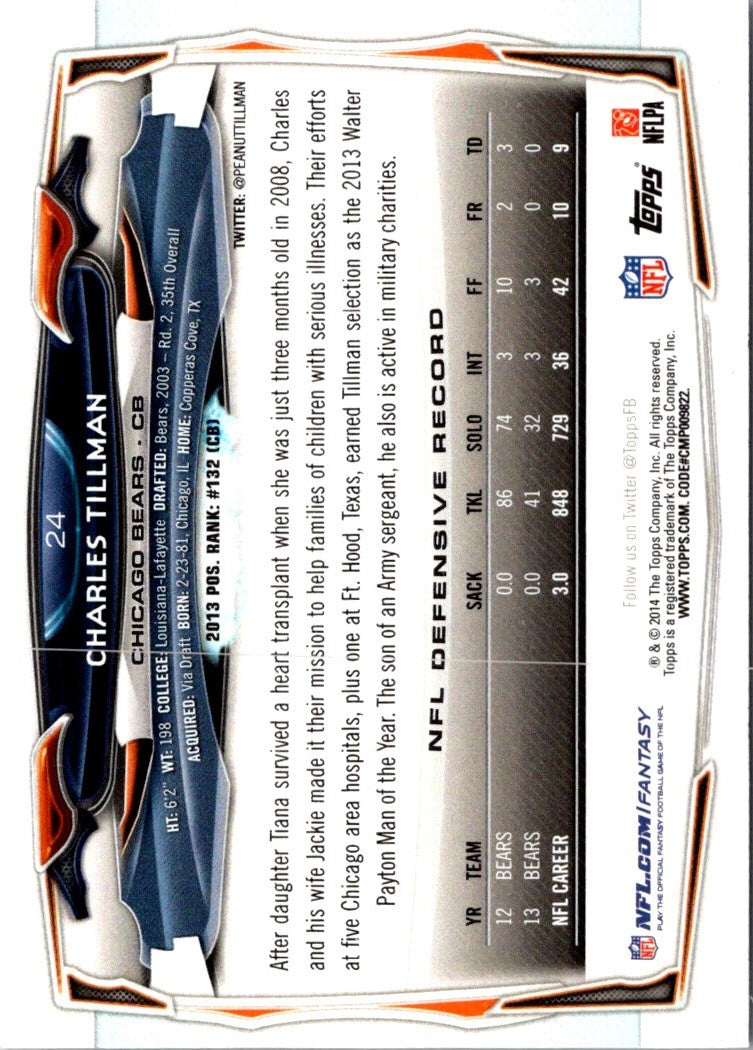 2014 Topps Charles Tillman