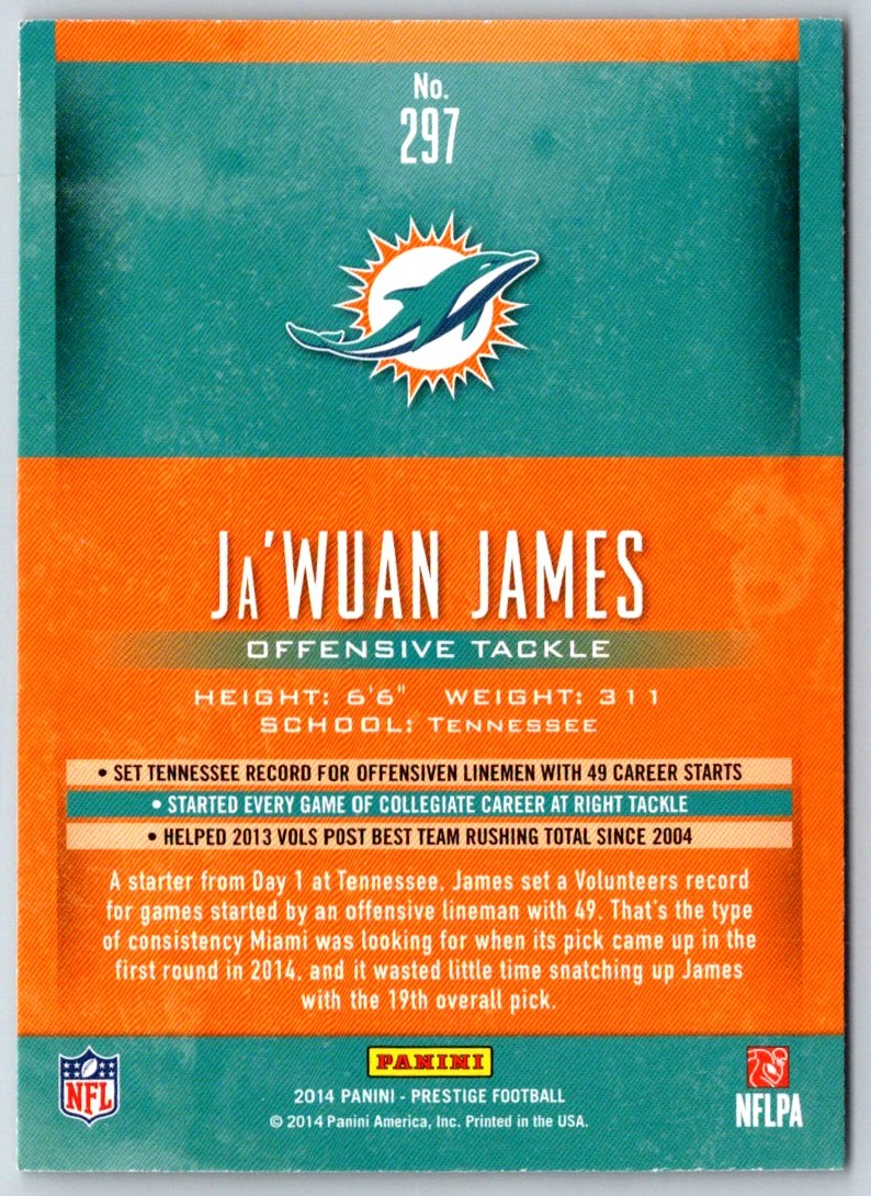 2014 Panini Prestige Ja'Wuan James