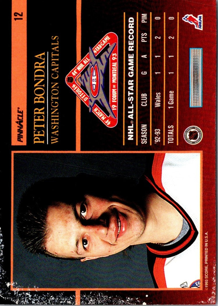 1993 Score Pinnacle All-Stars Peter Bondra