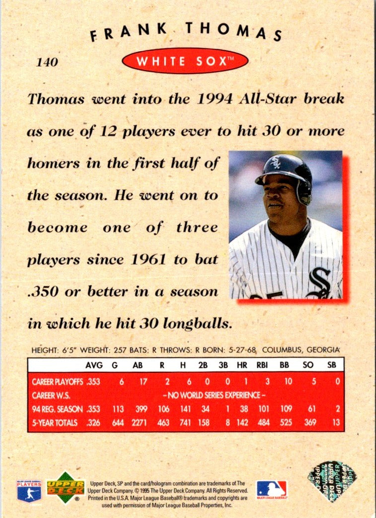 1995 SP Championship Frank Thomas