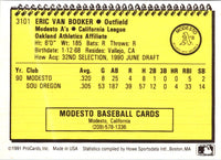 1991 ProCards Eric Booker #3101