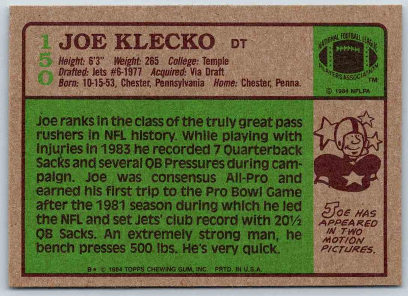 1985 Topps Joe Klecko