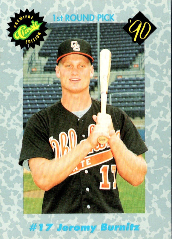 1990 Classic Draft Picks Jeromy Burnitz #17
