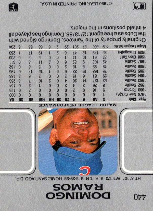 1990 Leaf Domingo Ramos #440