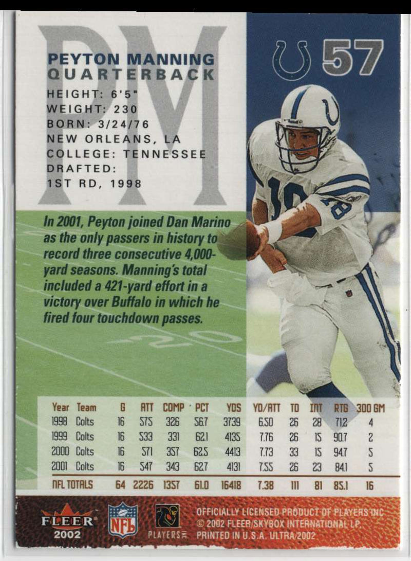 2002 Ultra Peyton Manning