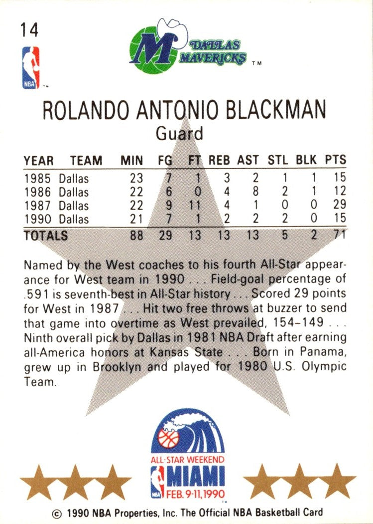 1990 Hoops Rolando Blackman