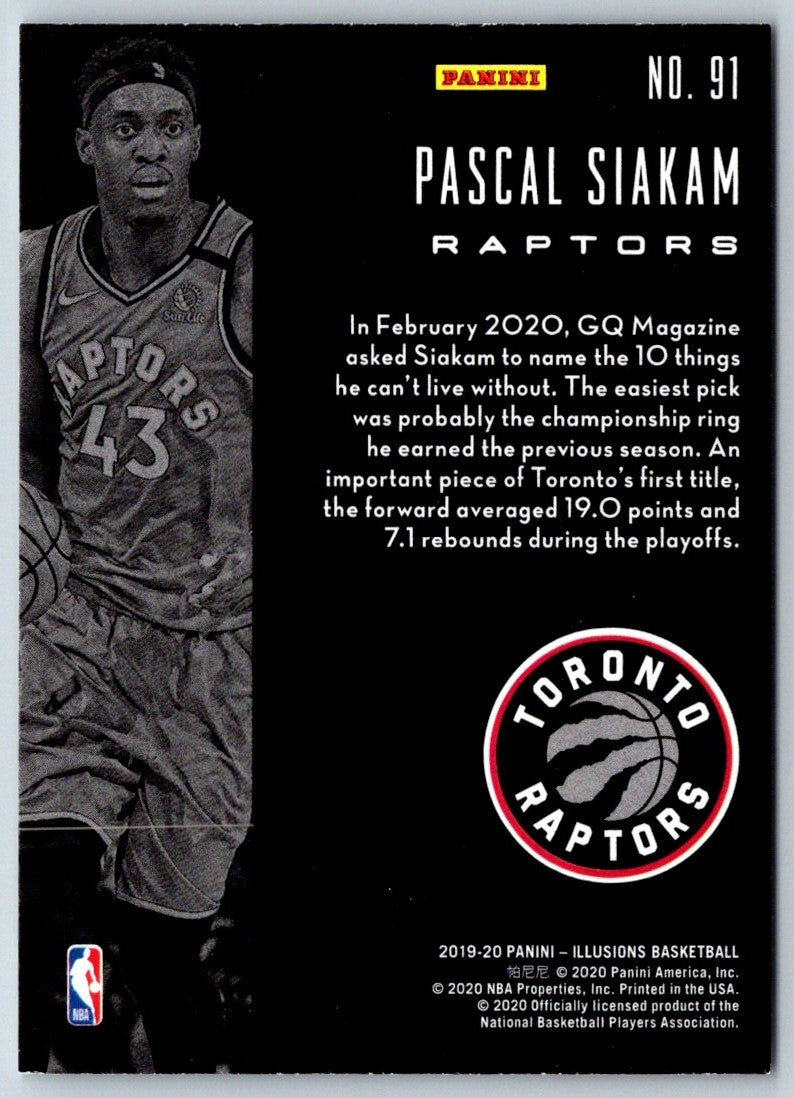 2019 Panini Absolute Memorabilia Pascal Siakam