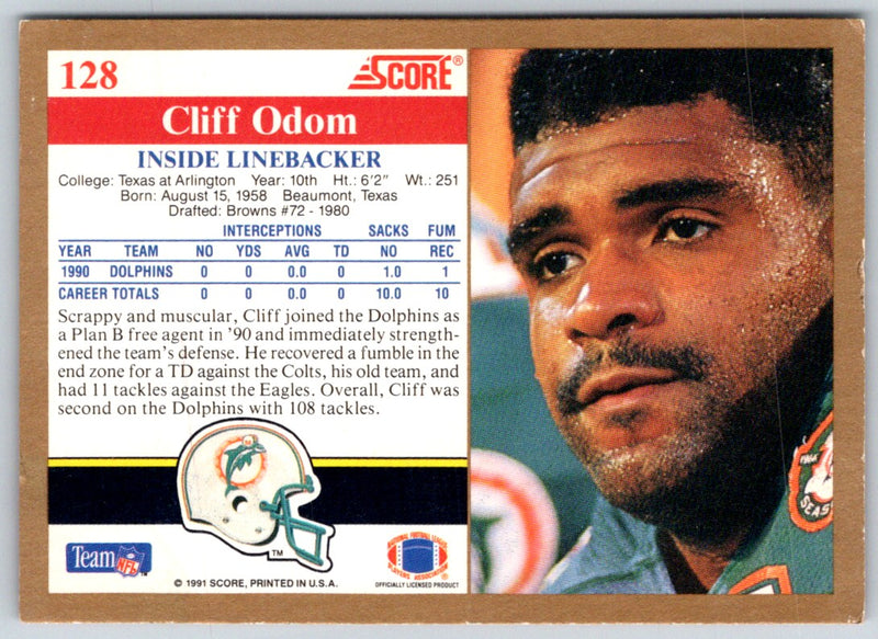 1991 Score Cliff Odom