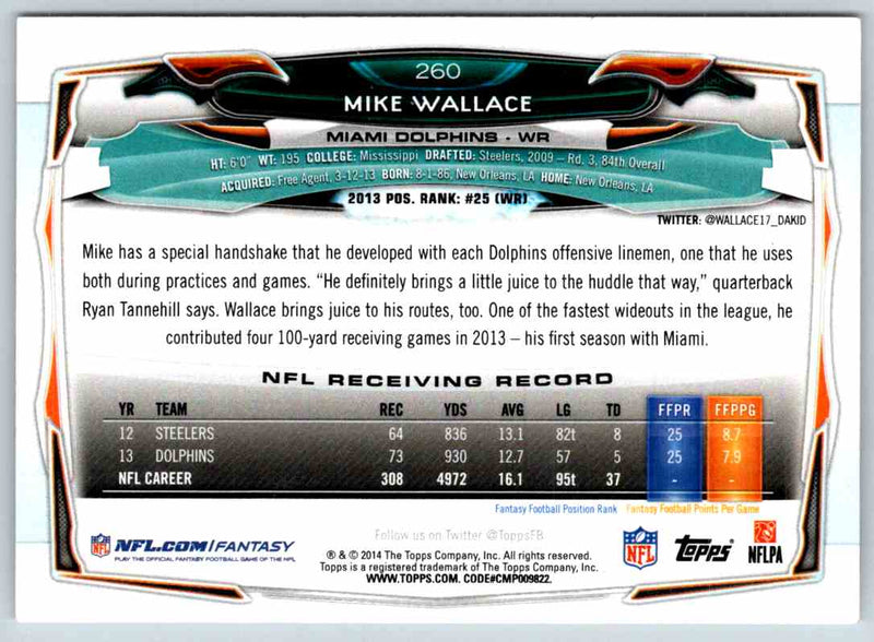 2014 Topps Mike Wallace