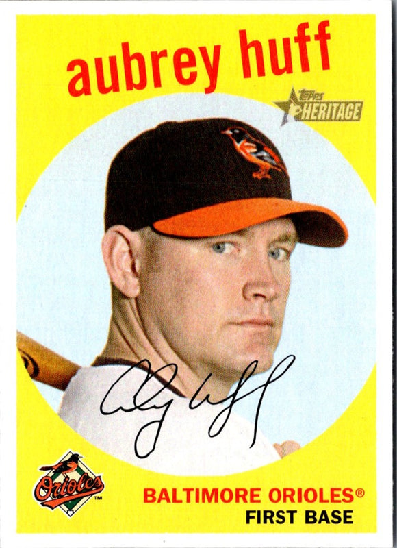 2008 Topps Heritage Aubrey Huff #406