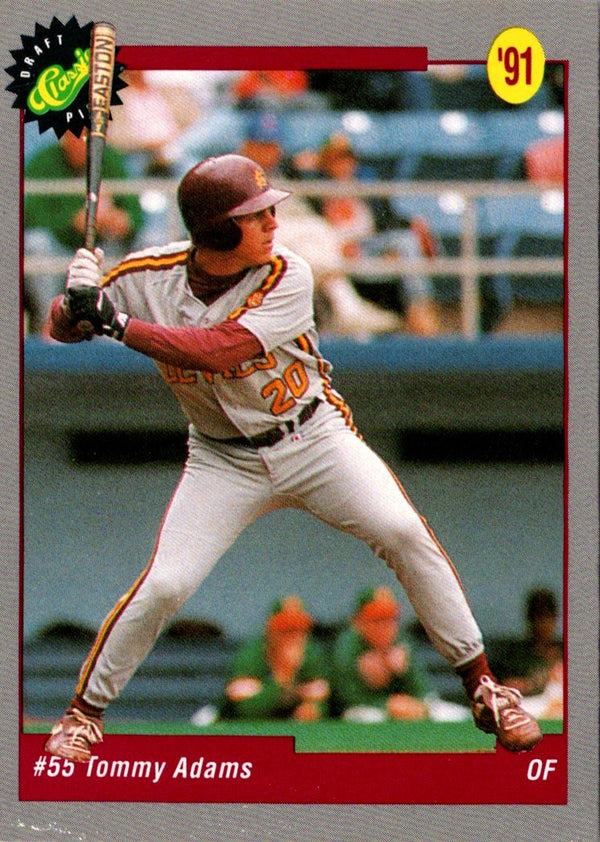 1991 Classic Draft Picks Tommy Adams #49