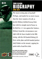 2010 Upper Deck Season Biography Jacoby Ellsbury #SB-24