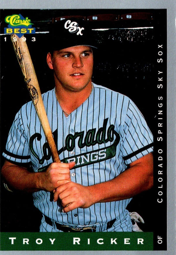 1993 Classic Best Troy Ricker #250