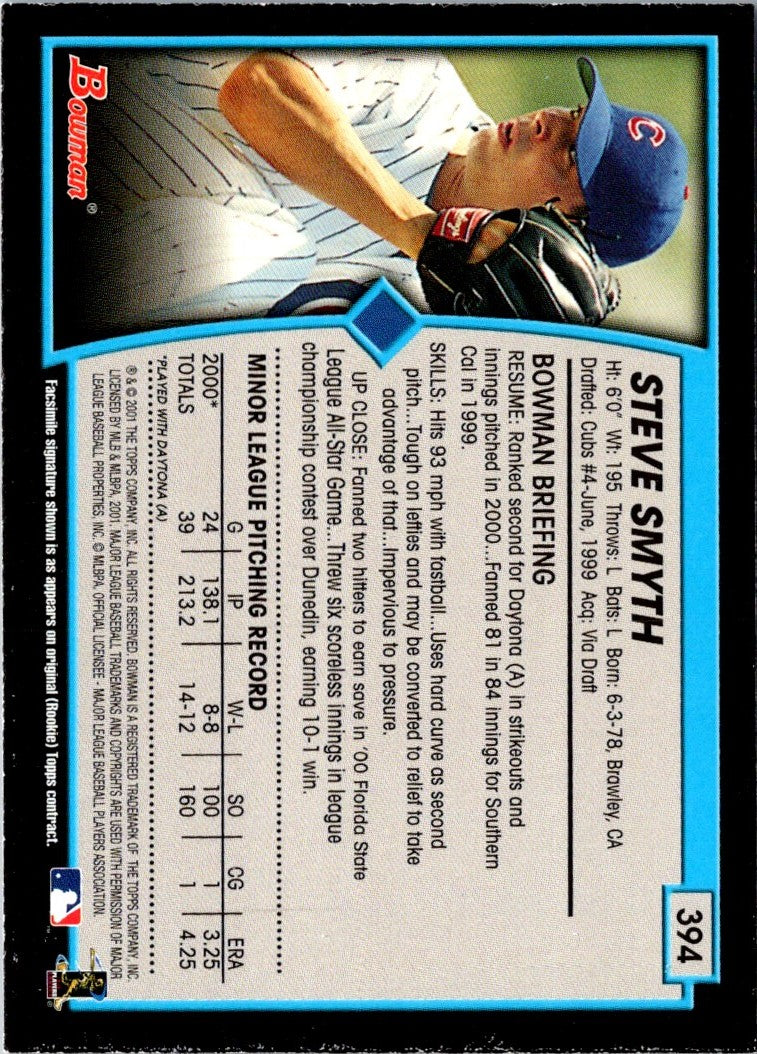 2001 Bowman Steve Smyth