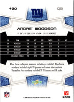 2008 Score Super Bowl XLIII Andre Woodson #420