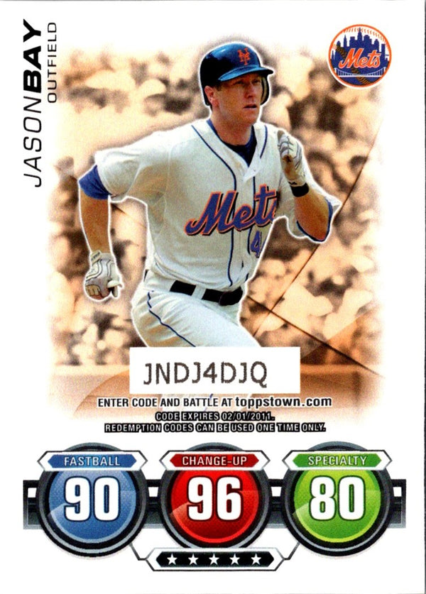 2010 Topps Attax Code Cards Jason Bay #NNO