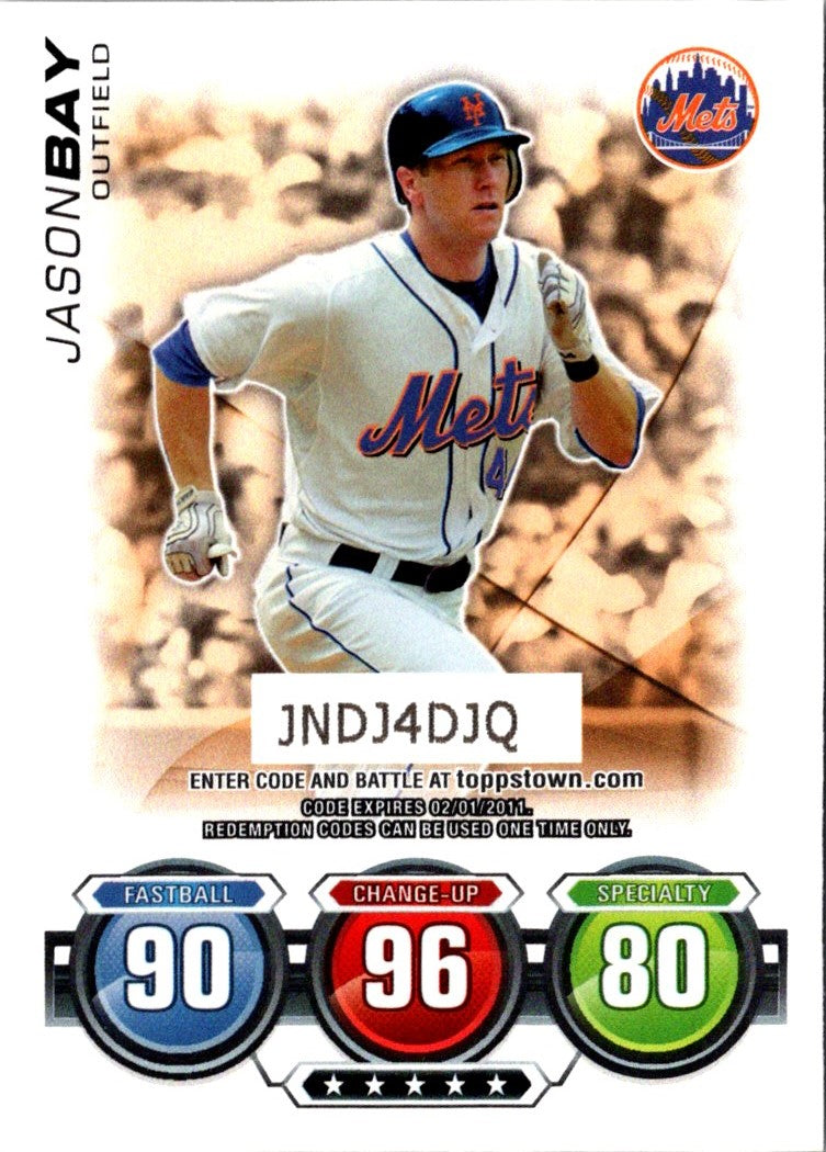 2010 Topps Attax Code Cards Jason Bay
