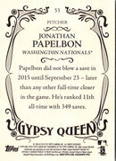 2016 Topps Gypsy Queen Jonathan Papelbon