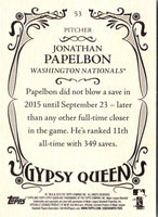 2016 Topps Gypsy Queen Jonathan Papelbon #53