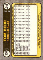 1981 Fleer Tom Herr #550