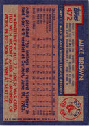 1984 Topps Mike Brown