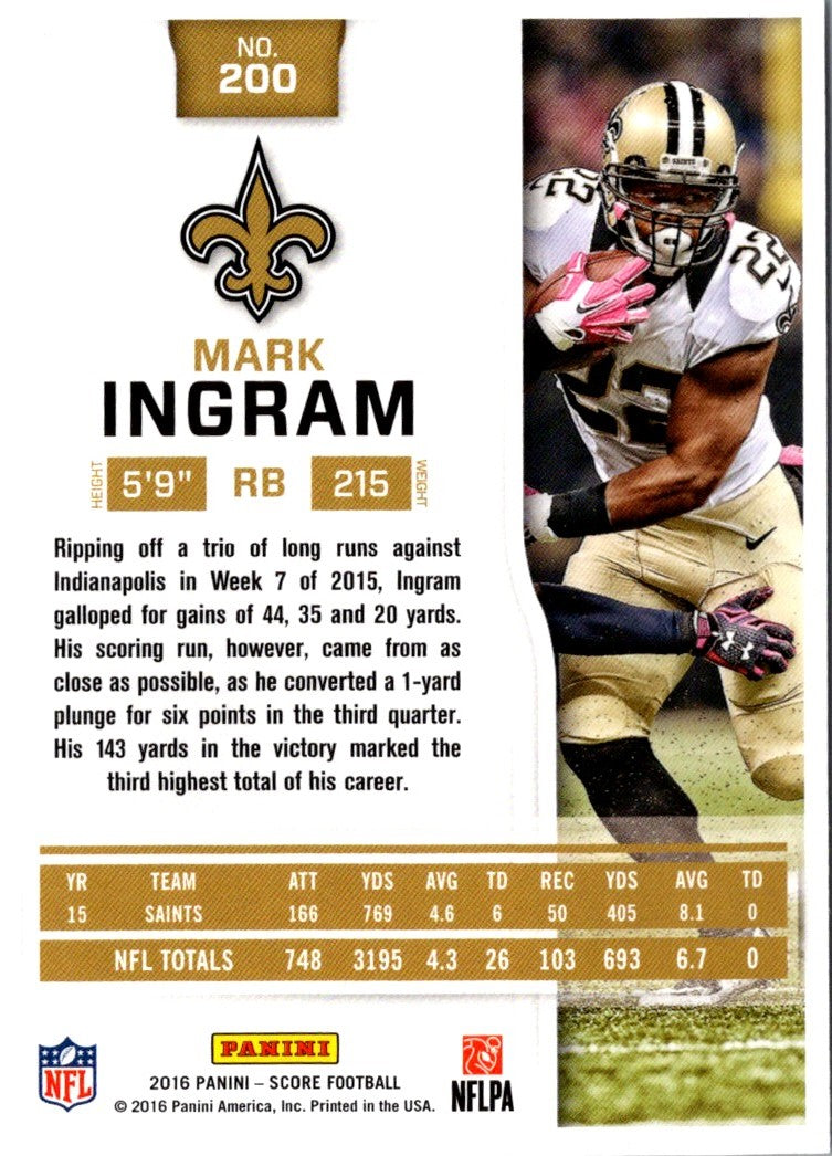 2016 Score Mark Ingram