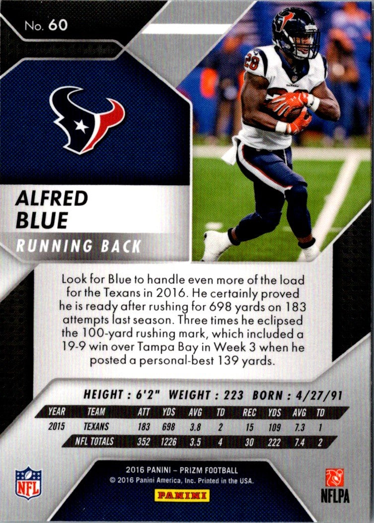 2016 Panini Prizm Alfred Blue