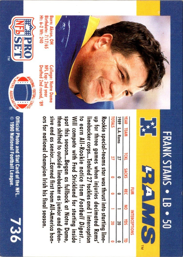 1990 Pro Set Frank Stams