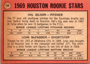 1969 Topps Astros Rookies - Hal Gilson/Leon McFadden