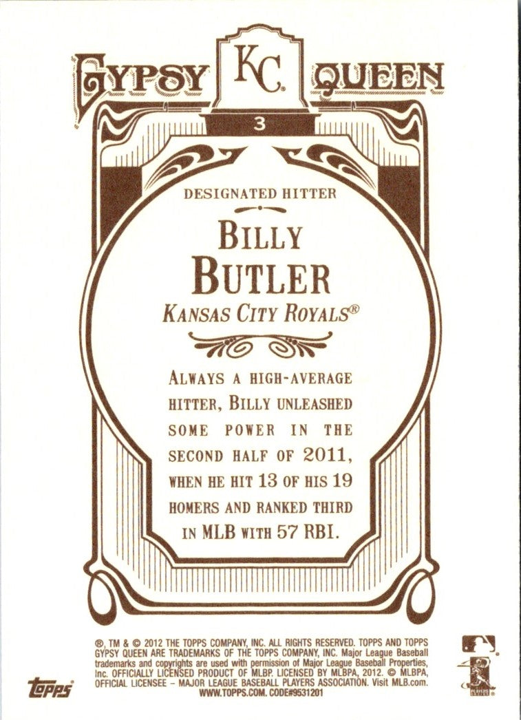 2012 Topps Gypsy Queen Billy Butler