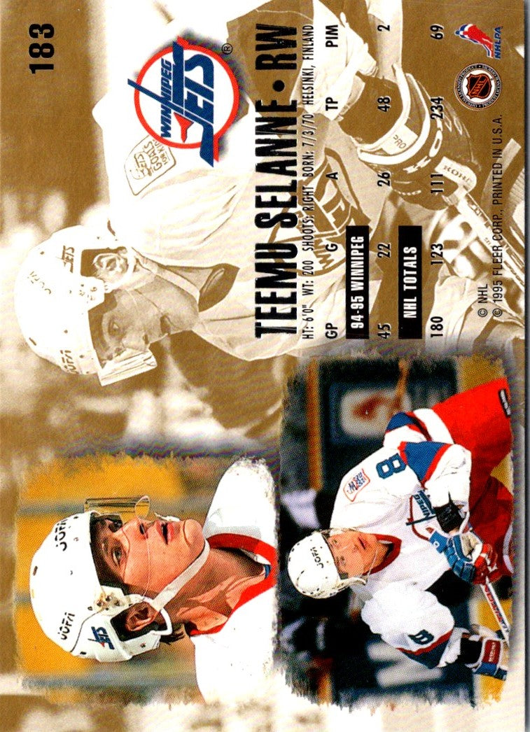 1995 Ultra Teemu Selanne