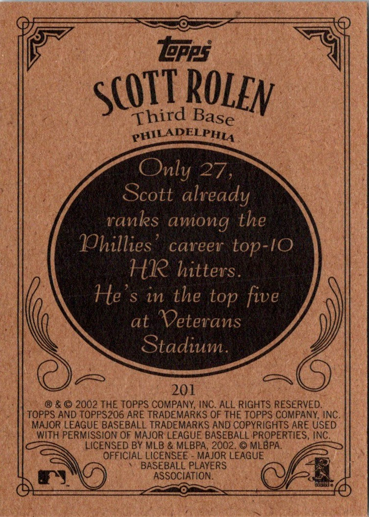 2002 Topps 206 Scott Rolen