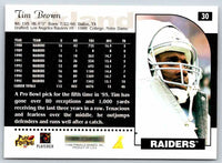 1996 Score Tim Brown #30
