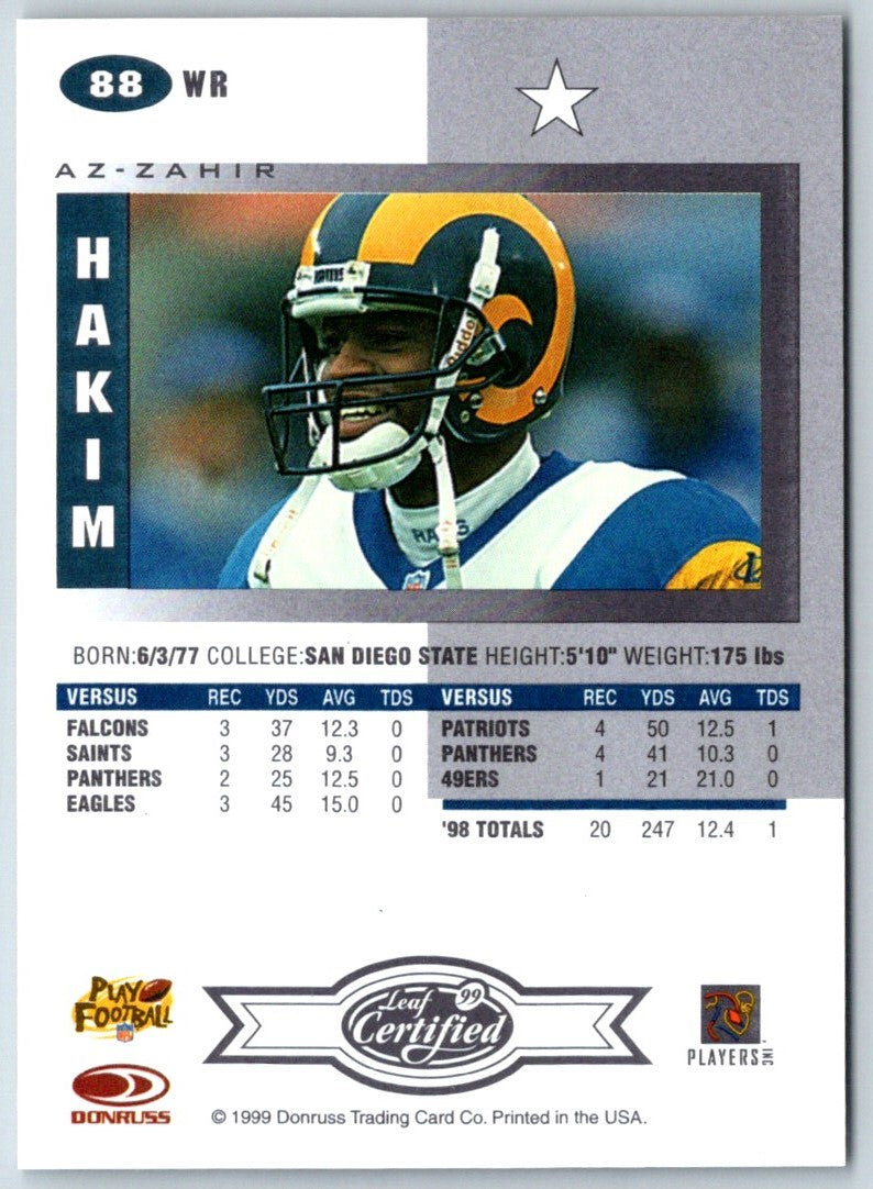 1999 Leaf Certified Az-Zahir Hakim